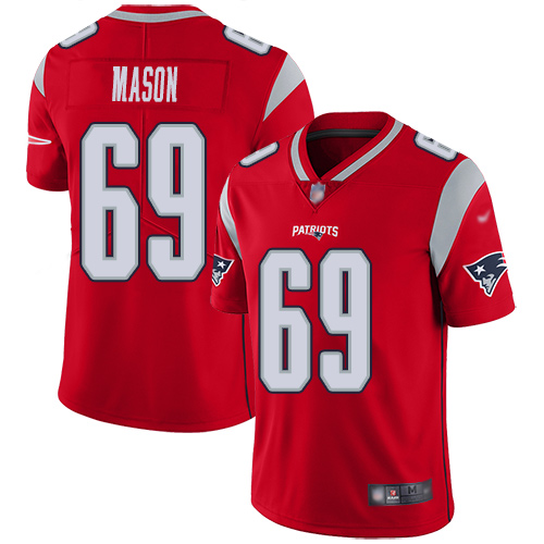 New England Patriots Football #69 Inverted Legend Limited Red Men Shaq Mason NFL Jersey